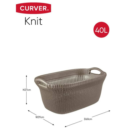 Curver Wasmand Knit 40 L Metallic