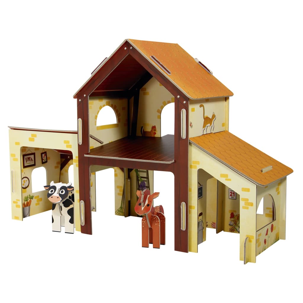 Avenue Mandarine 3D-Puzzel Farm Donkerblauw