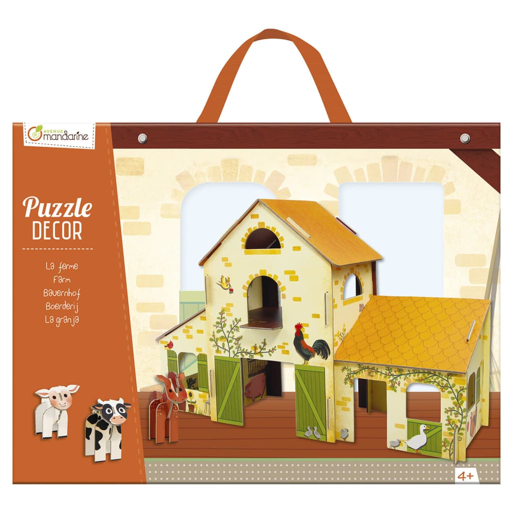 Avenue Mandarine 3D-Puzzel Farm Donkerblauw