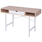 Bureau Met 1 Lade Eiken En Wit