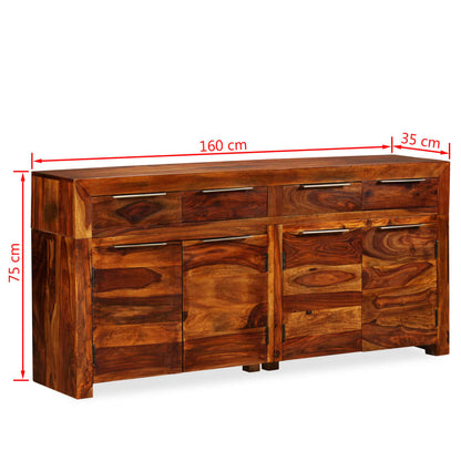 Dressoir 160X35X75 Cm Massief Sheeshamhout