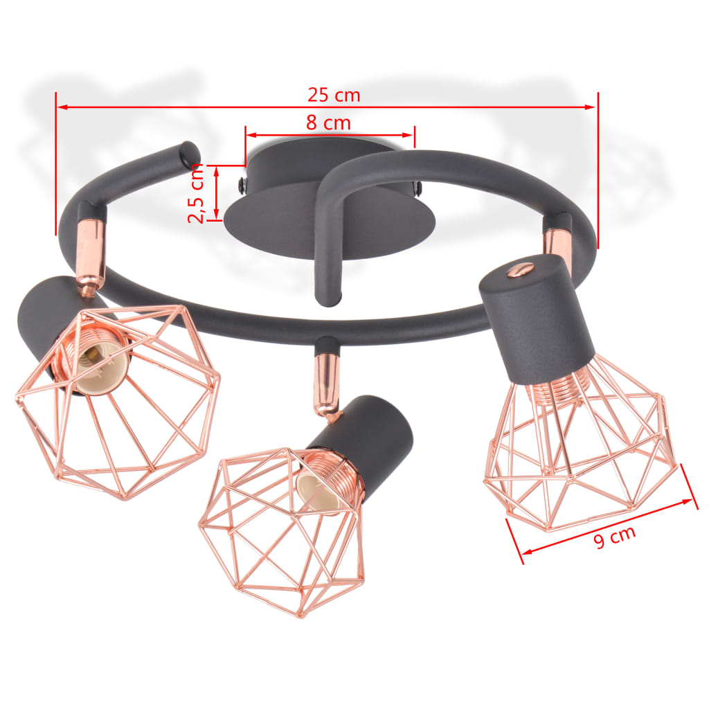 Plafondlamp Met 3 Led's 12 W