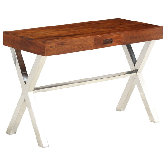 Bureau 110X50X76 Cm Massief Acaciahout En Honingafwerking