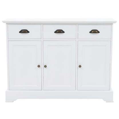 Dressoir Met 3 Deuren 105X35X77,5 Cm Mdf En Grenenhout