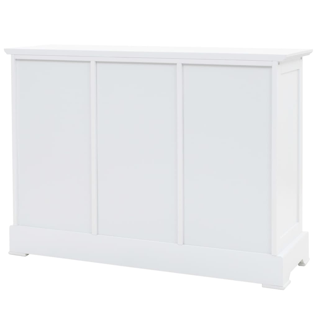 Dressoir Met 3 Deuren 105X35X77,5 Cm Mdf En Grenenhout