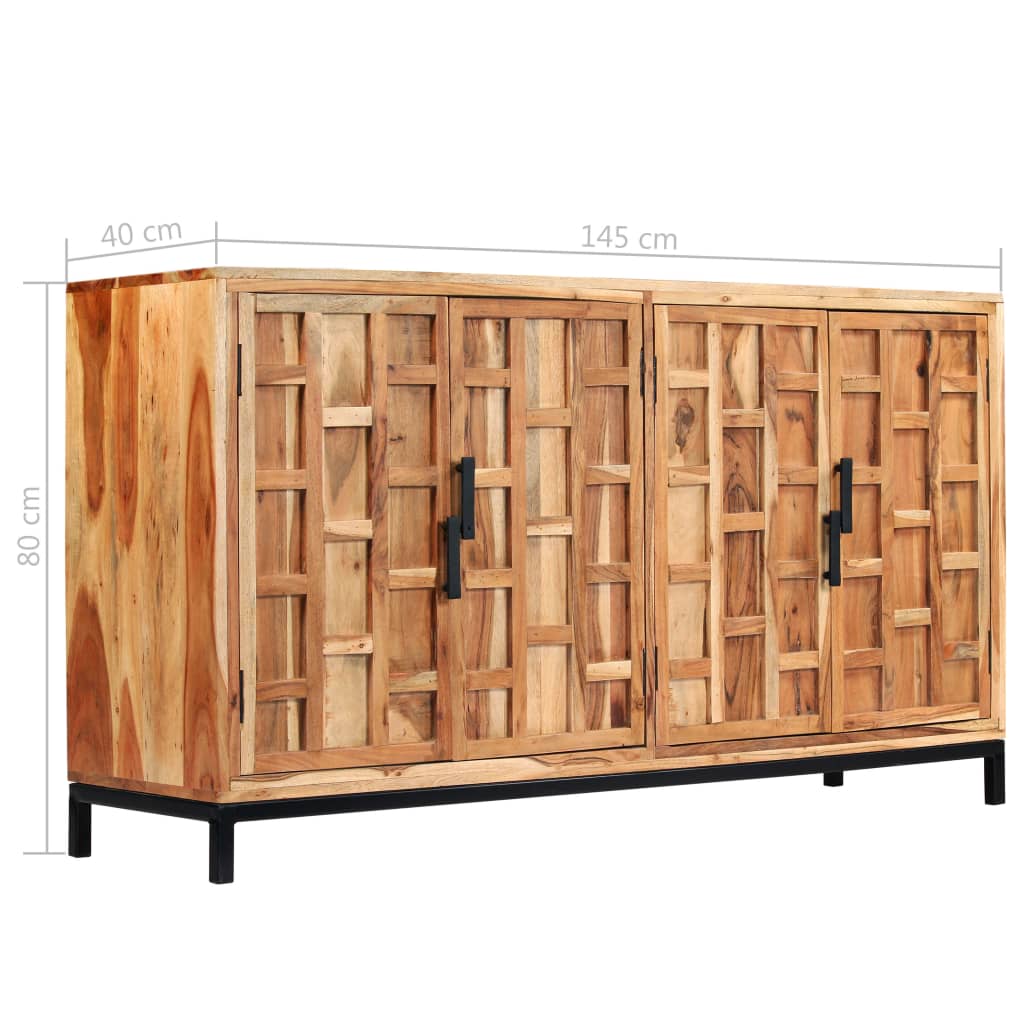 Dressoir 145X40X80 Cm Massief Acaciahout