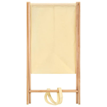 Wasmand 42X41X64 Cm Cederhout En Stof Beige