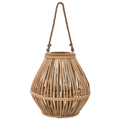 Lantaarnhouder Hangend Wicker Naturel