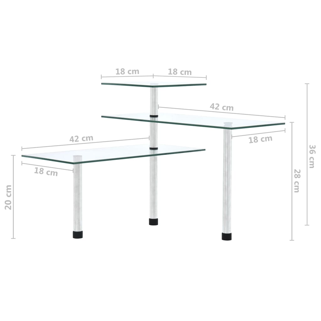 Hoekkastje Keuken 3-Laags Gehard Glas