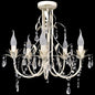 Kristallen Kroonluchter Met Wit Elegant Design (5 Lampen)