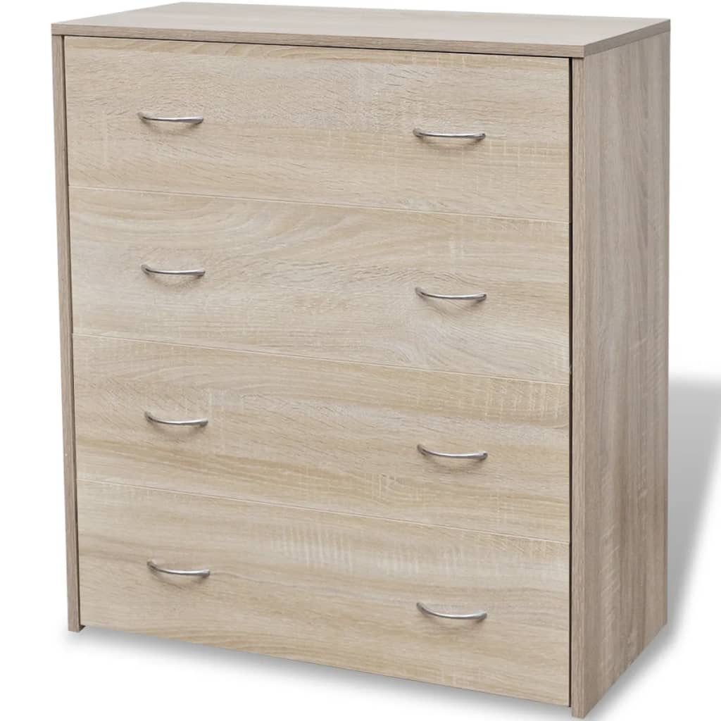 Dressoir Met 4 Lades 60X30,5X71 Cm Kleur