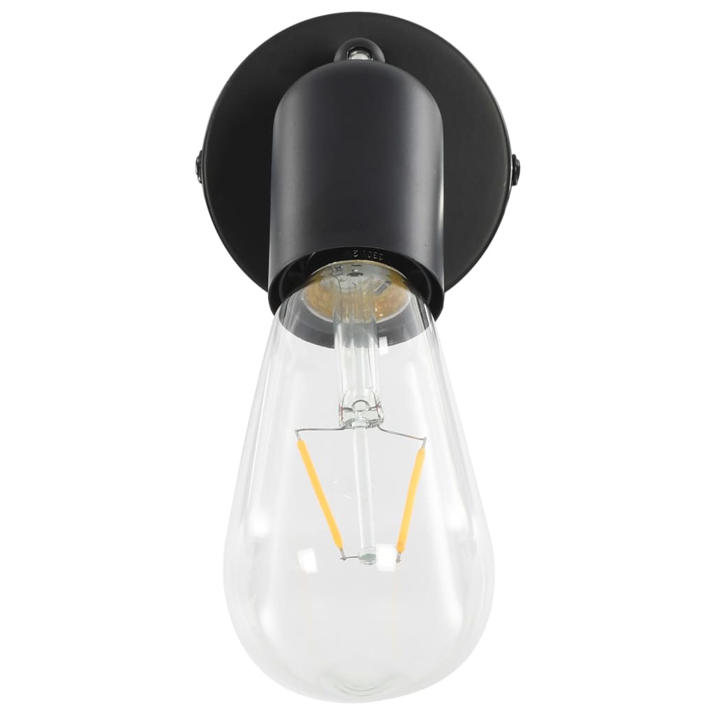 Spotlights Met Filament Peren 2 W E27 Zwart