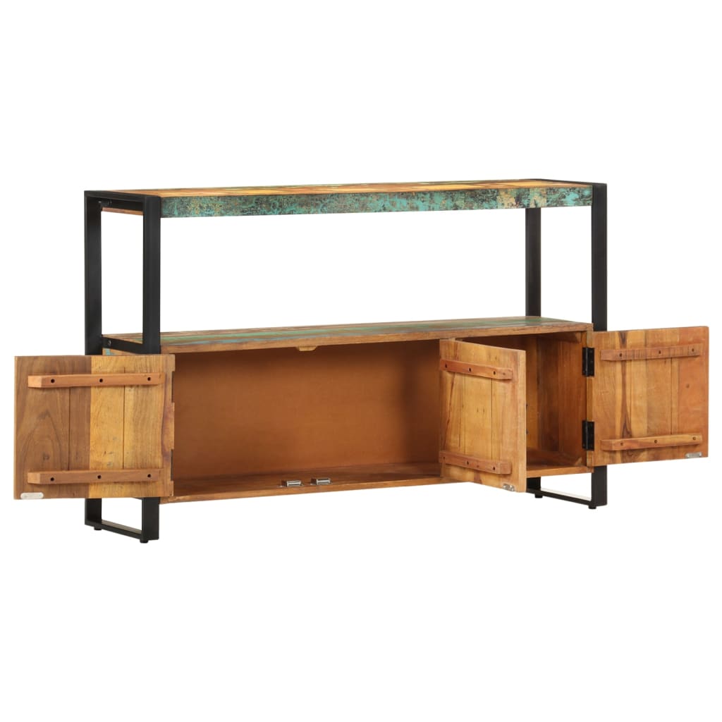 Dressoir 120X30X75 Cm Massief Gerecycled Hout