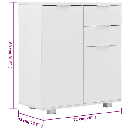 Dressoir 71X35X80 Cm Spaanplaat Hoogglans