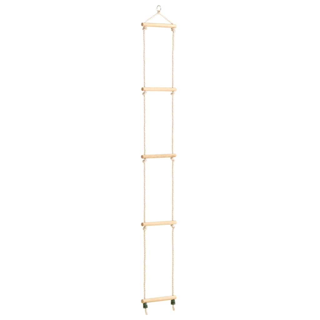 Touwladder 30X168 Cm Massief Hout En Pe Betongrijs