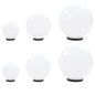 6-Delige Led-Bollampenset Rond 20/30/40 Cm Pmma