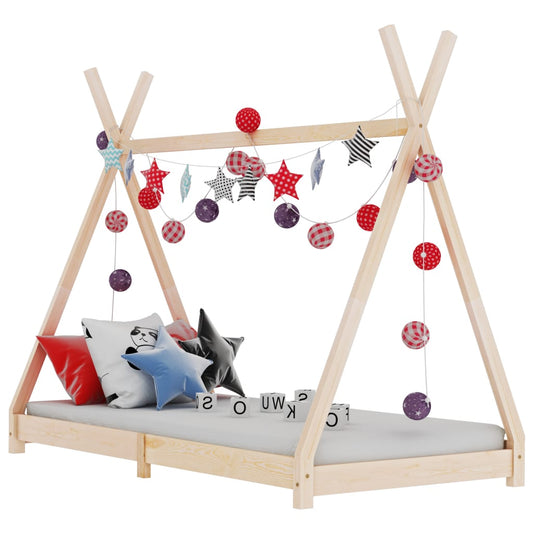 Kinderbedframe Massief Grenenhout