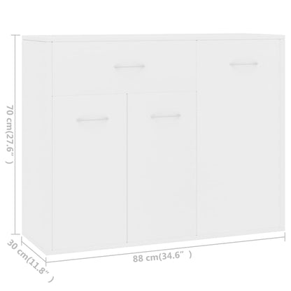 Dressoir 88X30X70 Cm Bewerkt Hout