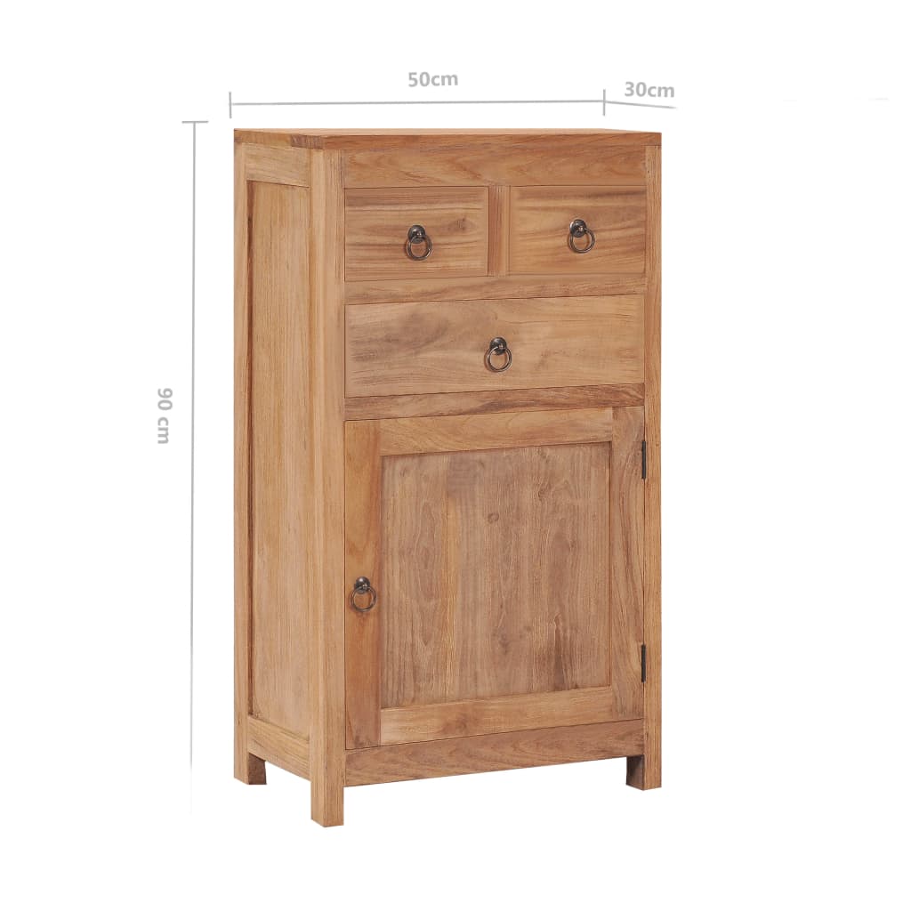 Dressoir 50X30X90 Cm Massief Teakhout