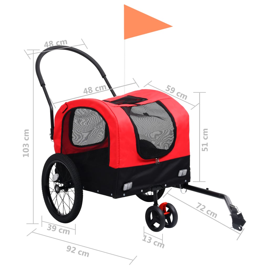 Fietstrailer En Kinderwagen 2-In-1