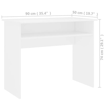 Bureau 90X50X74 Cm Bewerkt Hout