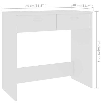 Bureau 80X40X75 Cm Bewerkt Hout