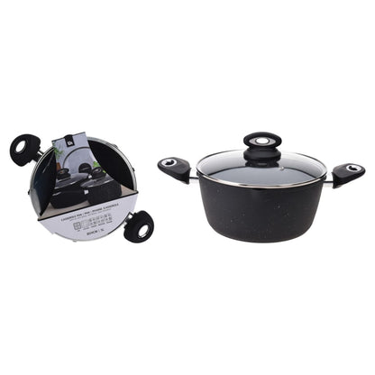 Excellent Houseware Braadpan Met Deksel 24 Cm Gesmeed Aluminium