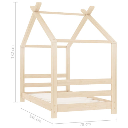 Kinderbedframe Massief Grenenhout