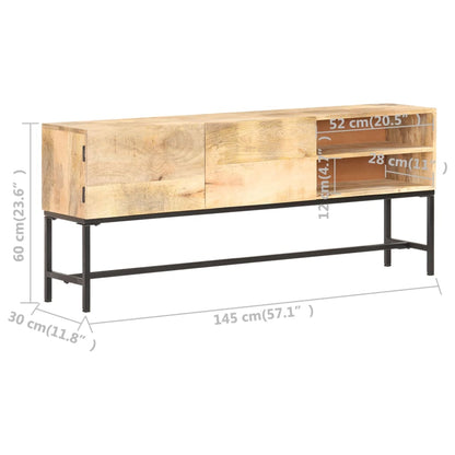 Dressoir 145X30X60 Cm Massief Mangohout