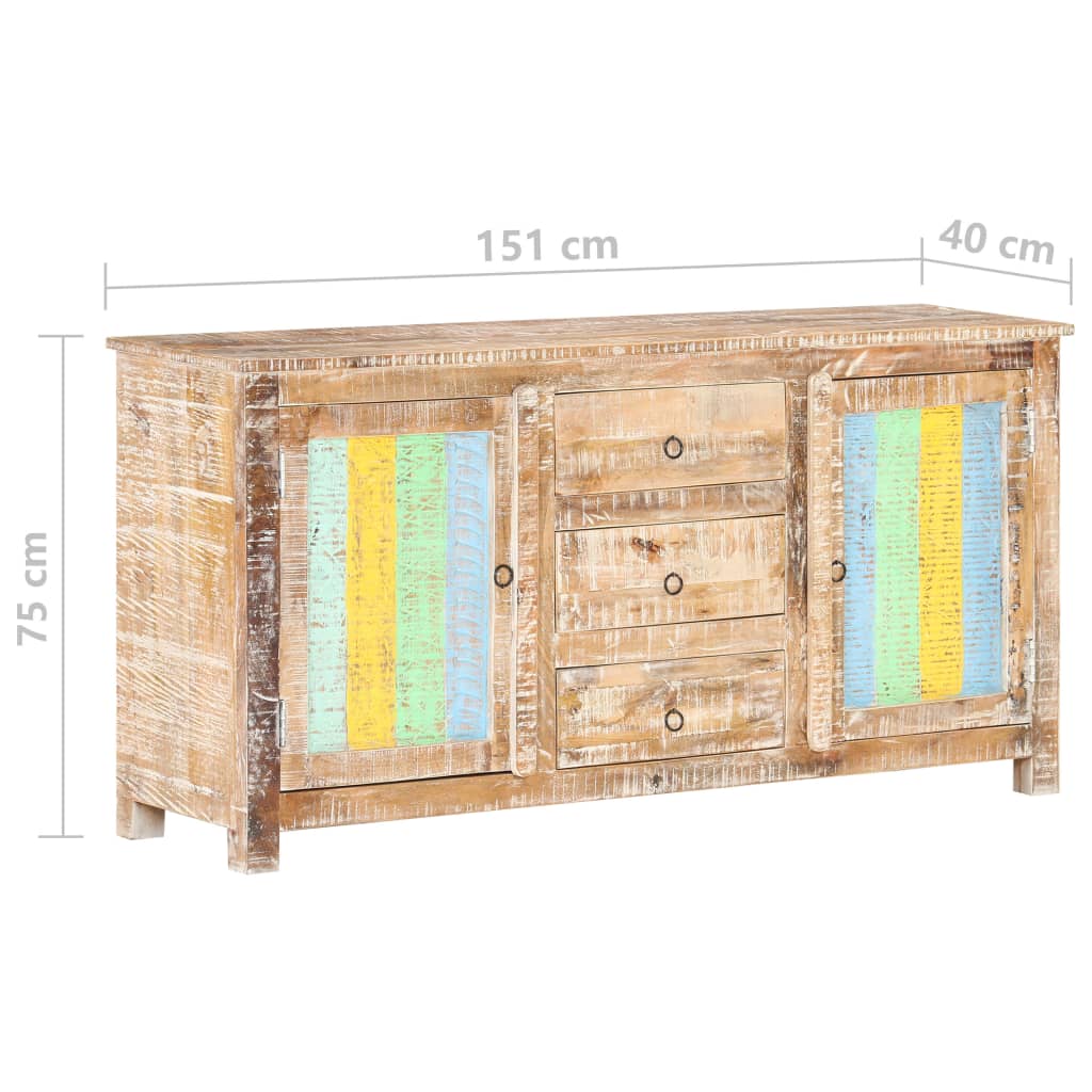 Dressoir 151X40X75 Cm Ruw Acaciahout