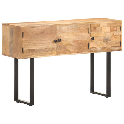 Dressoir 116X35X75 Cm Massief Mangohout Grijs