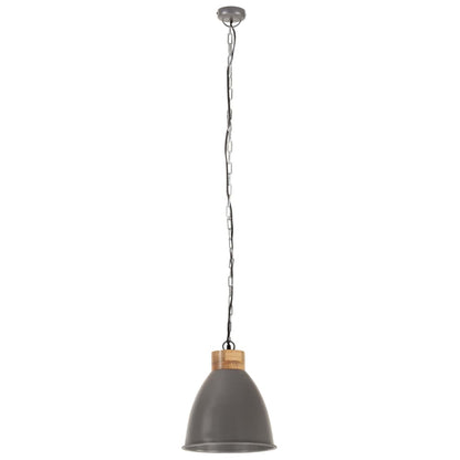 Hanglamp Industrieel E27 Ijzer En Massief Hout