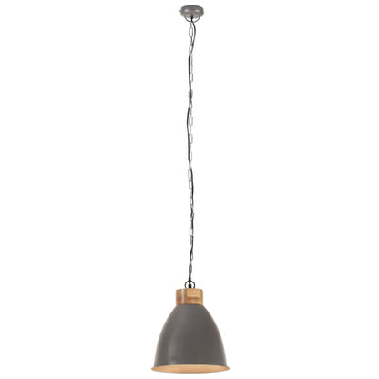 Hanglamp Industrieel E27 Ijzer En Massief Hout