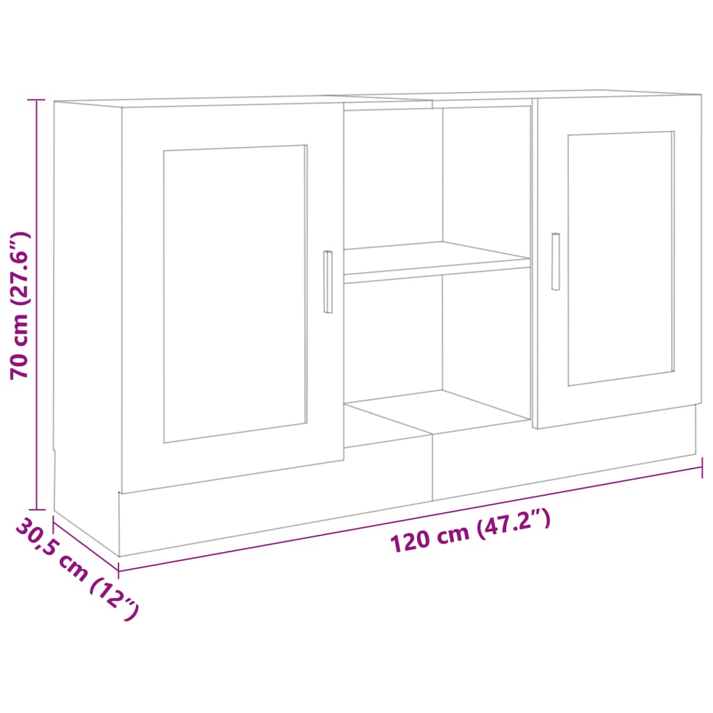 Dressoir 120X30,5X70 Cm