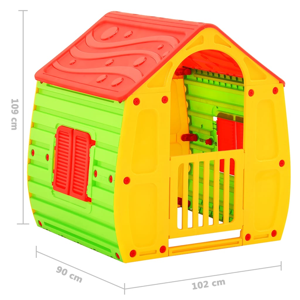 Kinderspeelhuis 102X90X109 Cm Zwart