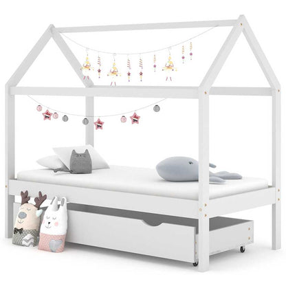 Kinderbedframe Met Lade Massief Grenenhout