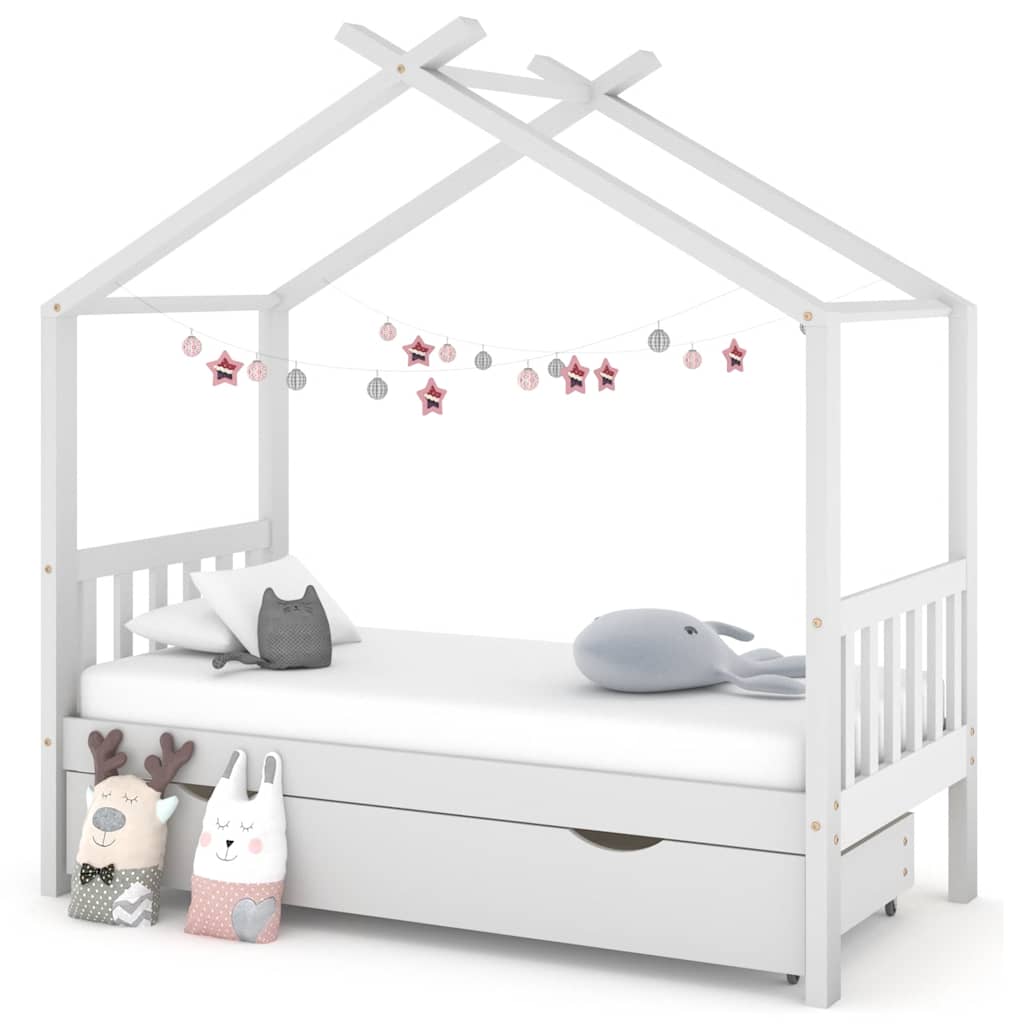 Kinderbedframe Met Lade Massief Grenenhout