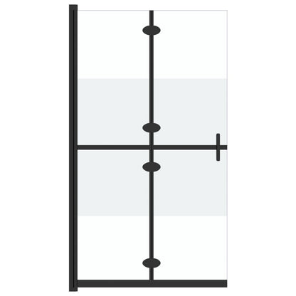 Inloopdouchewand Inklapbaar Esg-Glas Halfmat