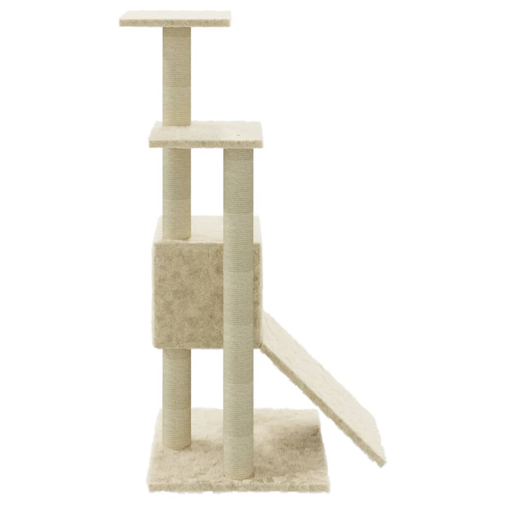 Kattenmeubel Met Sisal Krabpalen 92 Cm Kleurig