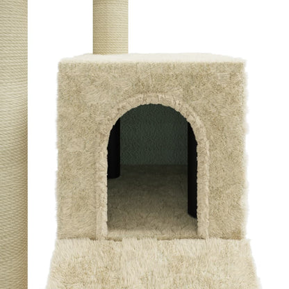 Kattenmeubel Met Sisal Krabpalen 92 Cm Kleurig