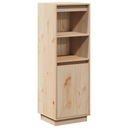 Hoge Kast 37X34X110 Cm Massief Grenenhout