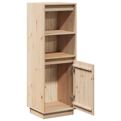 Hoge Kast 37X34X110 Cm Massief Grenenhout