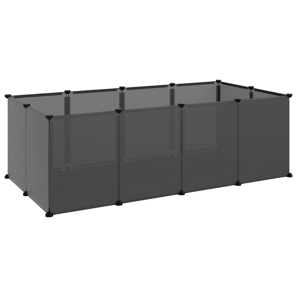 Dierenhok Klein 144X74X46,5 Cm Polypropeen En Staal