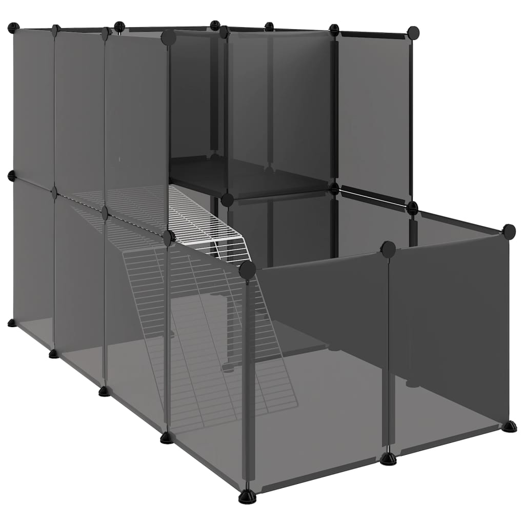 Dierenhok Klein 142X74X93 Cm Polypropeen En Staal