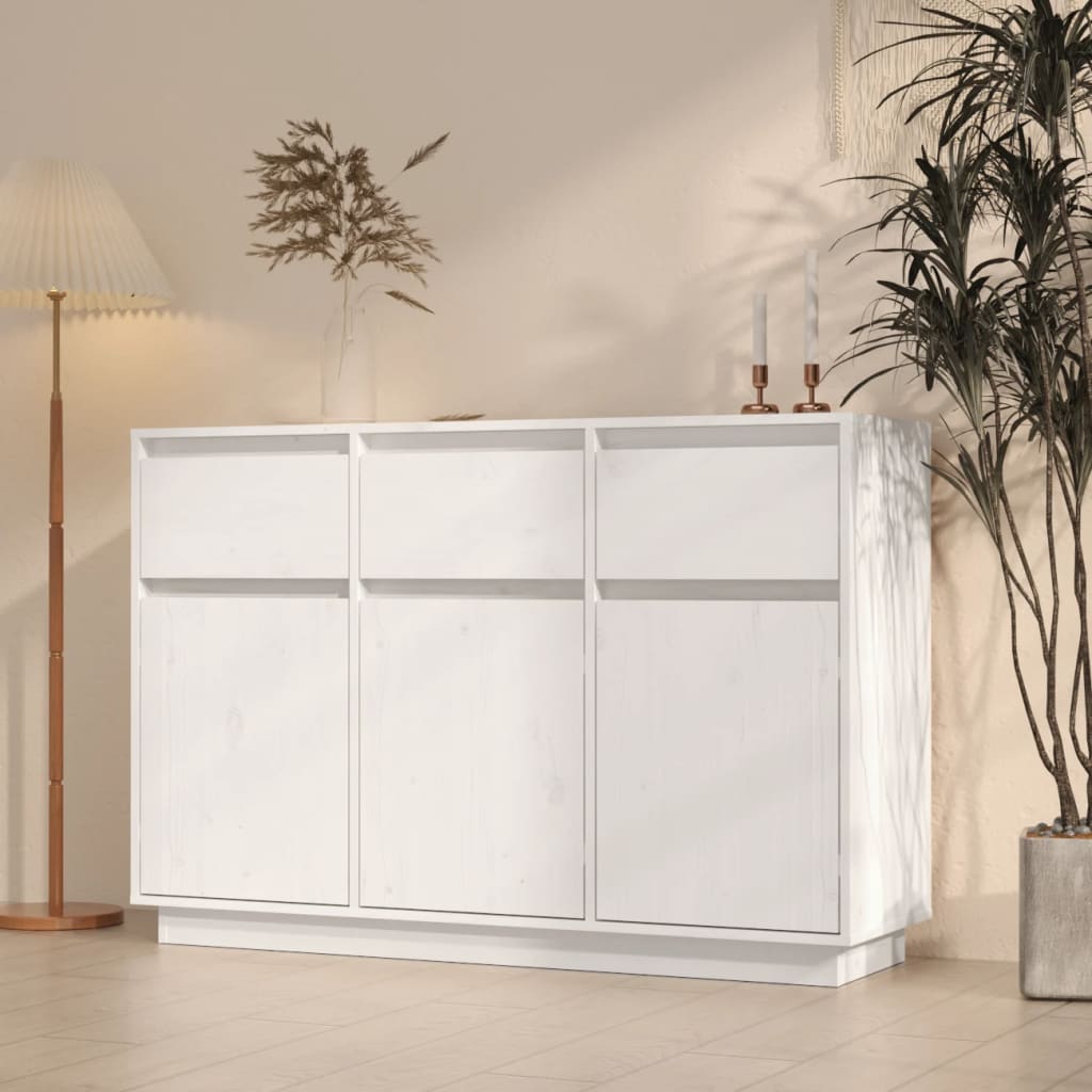 Dressoir 110X34X75 Cm Massief Grenenhout