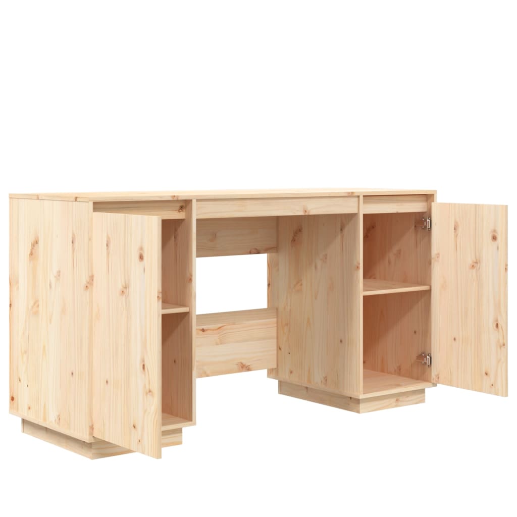 Bureau 140X50X75 Cm Massief Grenenhout