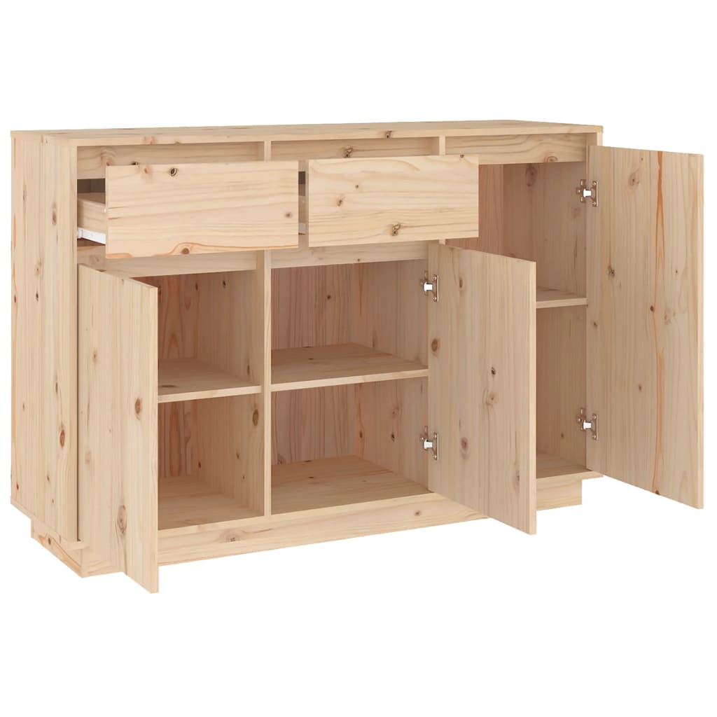 Dressoir 110X34X75 Cm Massief Grenenhout