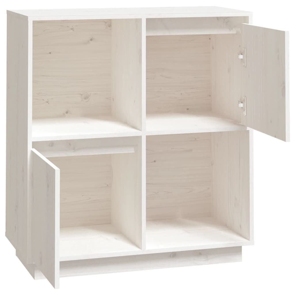 Dressoir 74X35X80 Cm Massief Grenenhout