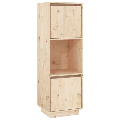 Hoge Kast 38X35X117 Cm Massief Grenenhout