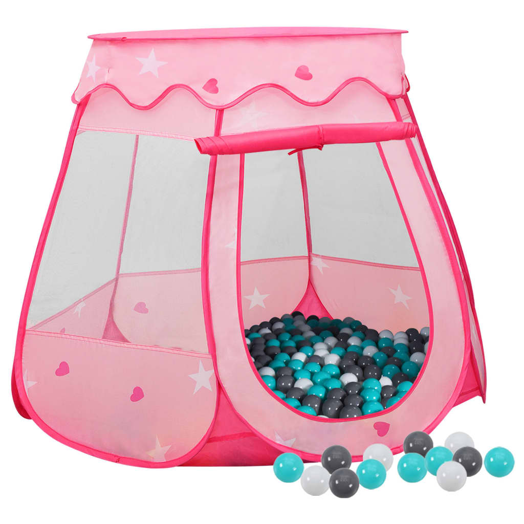 Kinderspeeltent Met 250 Ballen 102X102X82 Cm Roze